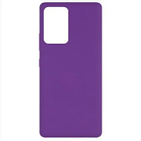 Силиконовый чехол Silicone Case фиолетовый для Samsung Galaxy A72