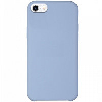 Силиконовый чехол Silicone с открытым низом светло-голубой для Apple iPhone 7