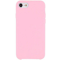 Силиконовый чехол Silicone с открытым низом розовый для Apple iPhone 7