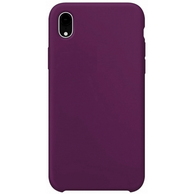 Силиконовый чехол с открытым низом фиолетовый для Apple iPhone XR - фото 1 - id-p151335931