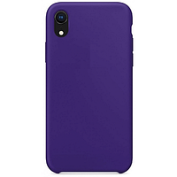 Силиконовый чехол с открытым низом ярко-фиолетовый для Apple iPhone XR