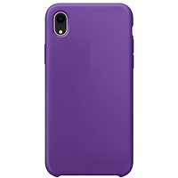 Силиконовый чехол с открытым низом светло-фиолетовый для Apple iPhone XR