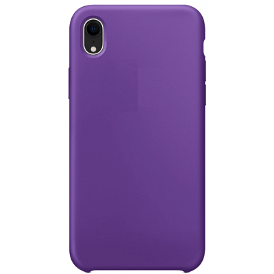 Силиконовый чехол с открытым низом светло-фиолетовый для Apple iPhone XR - фото 1 - id-p151335933