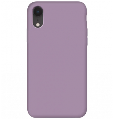 Силиконовый чехол с открытым низом бледно-фиолетовый для Apple iPhone XR - фото 1 - id-p151335934