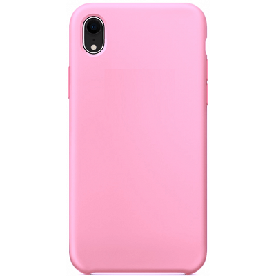 Силиконовый чехол с открытым низом розовый для Apple iPhone XR - фото 1 - id-p151335938