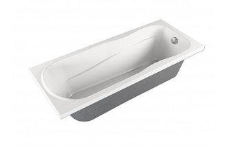 Акриловая ванна 150х70см Метакам Italy на каркасе с экраном, фото 3
