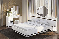 Кровать 160 Соло с основанием гибким (белый глянец/белый)  фабрики SV-мебель, фото 3