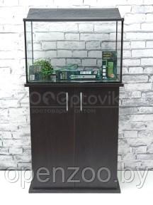 Аквариум Aqua Прямоугольник 60 л. с тумбой  и оборудованием Черный
