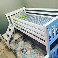 Подростковая двухъярусная кровать "Вуди-7" цвет белый, фото 3