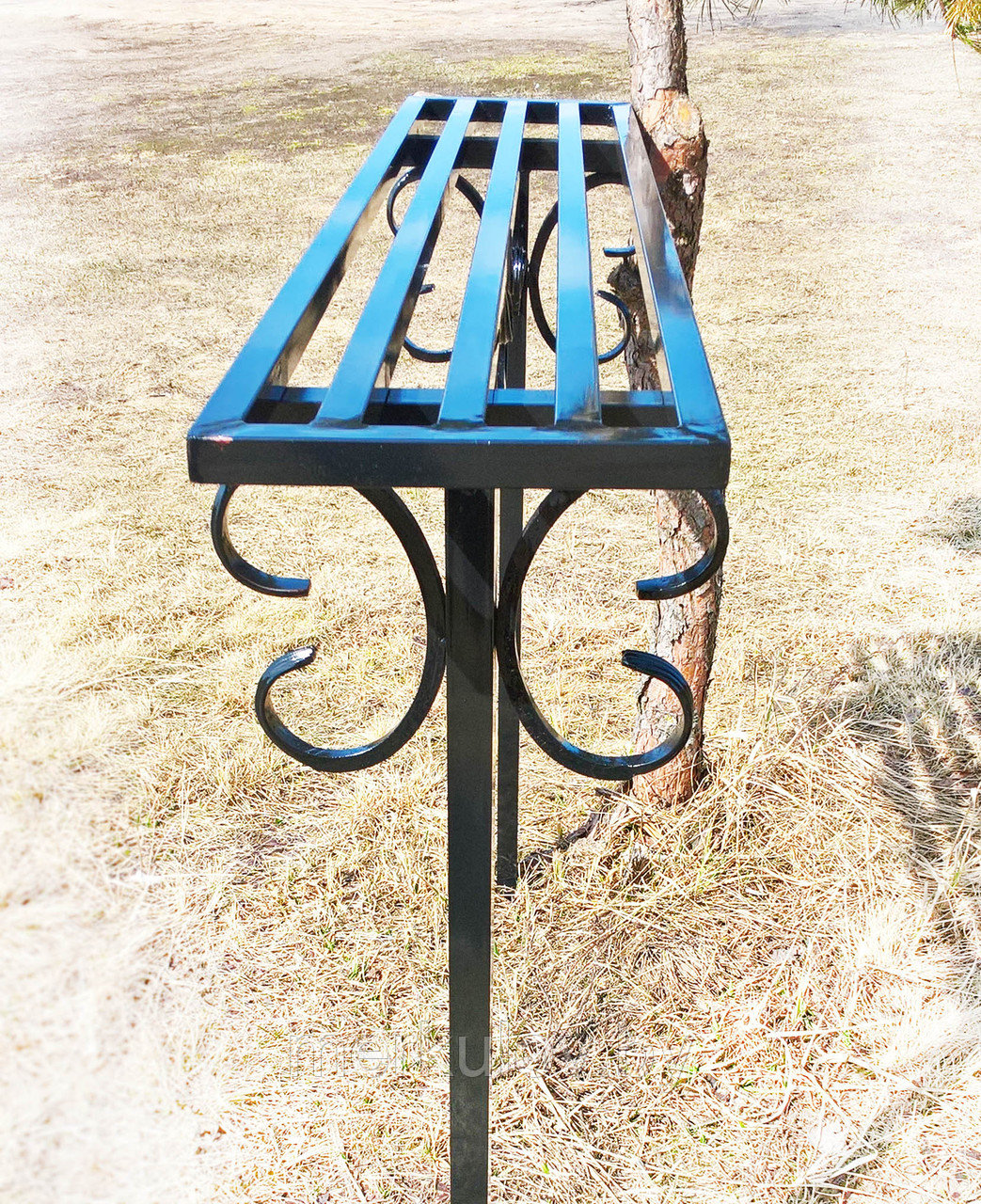 Скамейка кованая со спинкой для могилы. - фото 2 - id-p164234769