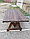 Стол садовый и банный из массива сосны "Кобринский Премиум" 1,8 метра, фото 3