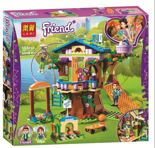 Детский конструктор Bela Friends арт. 10854 Домик Мии на дереве, аналог лего френдс LEGO 41335 для девочек - фото 3 - id-p164239122