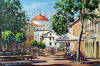 Улицы Минска в живописи, городской пейзаж