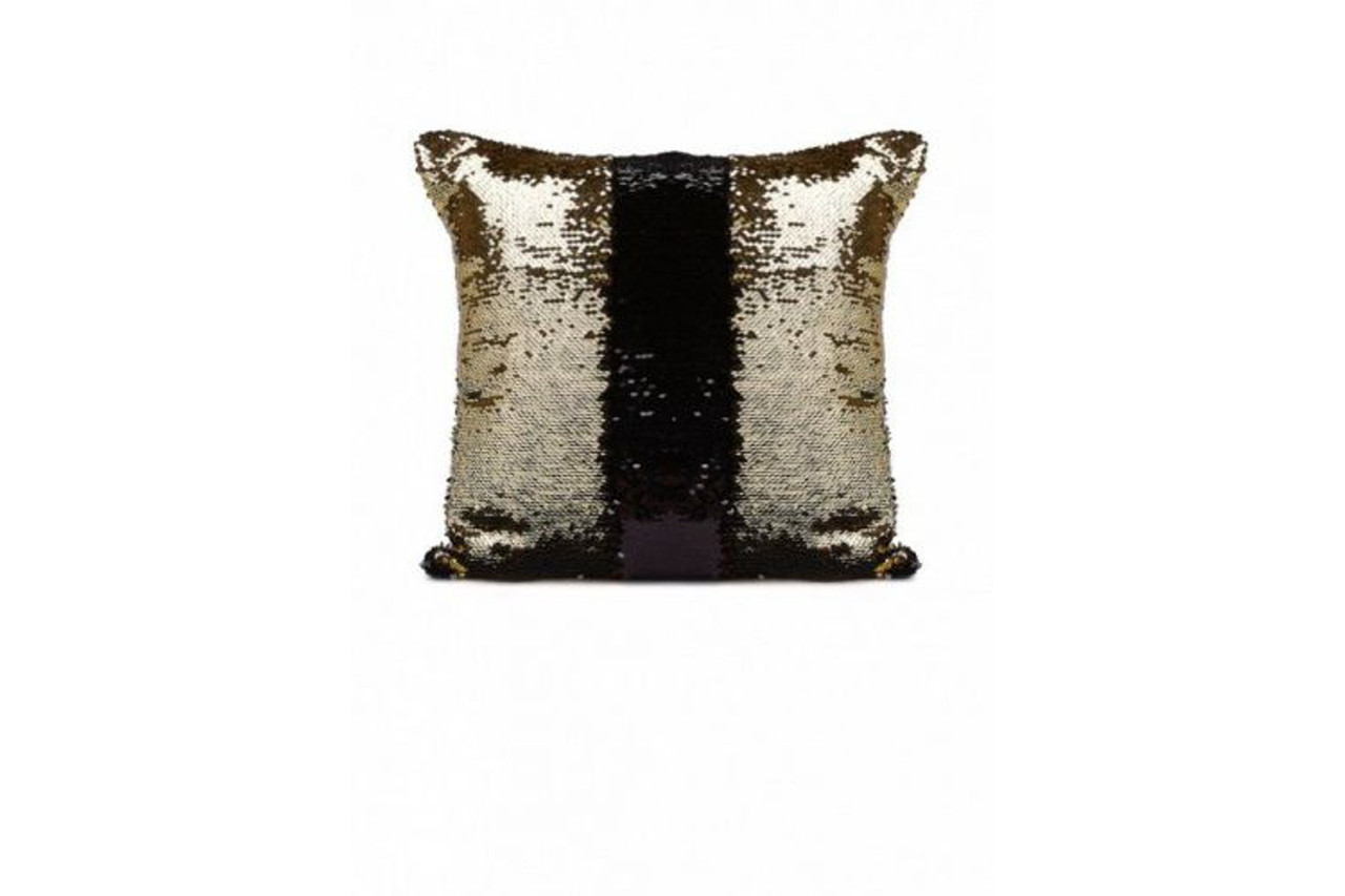 Подушка декоративная «РУСАЛКА» цвет черный/золото - фото 1 - id-p164240362
