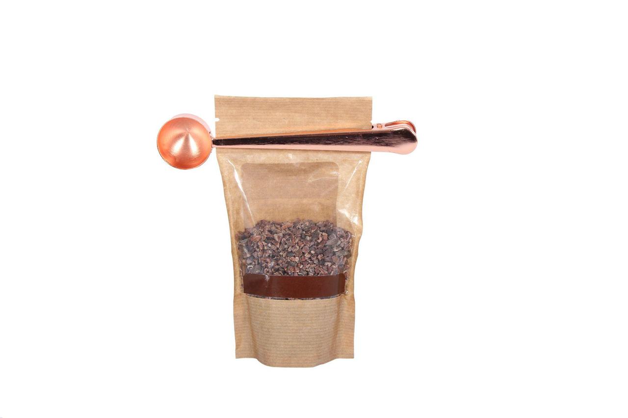 Ложка-зажим мерная с длинной ручкой для кофе, чая и сыпучих продуктов, цвет медный - фото 2 - id-p164240391
