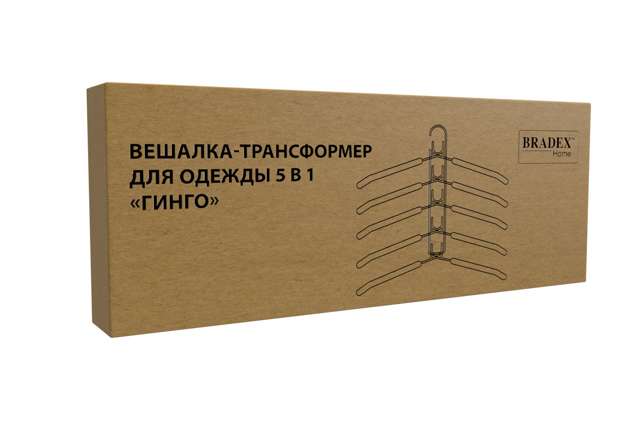 Вешалка-трансформер для одежды 5 в 1, 38x40, «ГИНГО», металл, пена, чёрная - фото 6 - id-p164240541