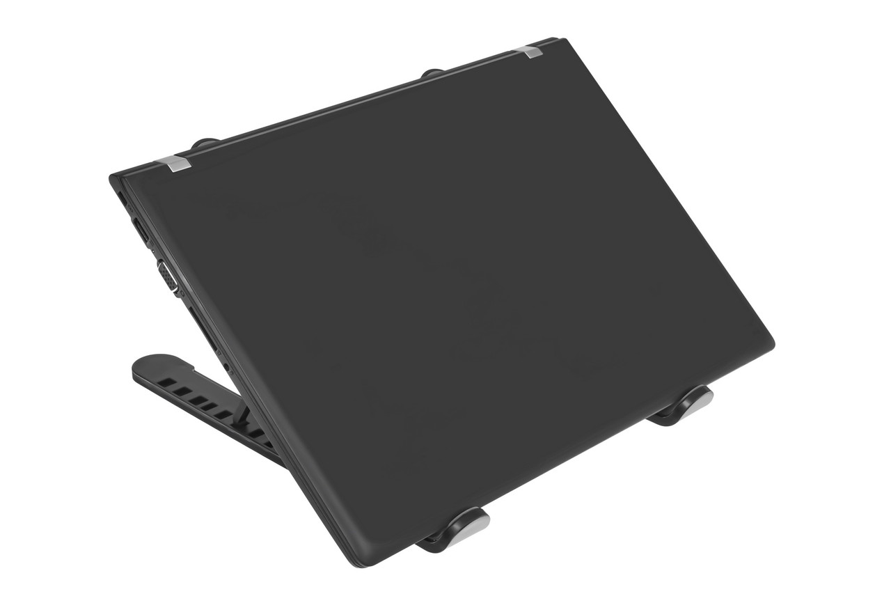 Подставка под ноутбук, планшет, складная, 26х26х2,5см, металл, пластик, чёрный - фото 10 - id-p164240551