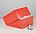 Коробка "Мусс" с прозрачным окном 235х235х115 мм красная, фото 2