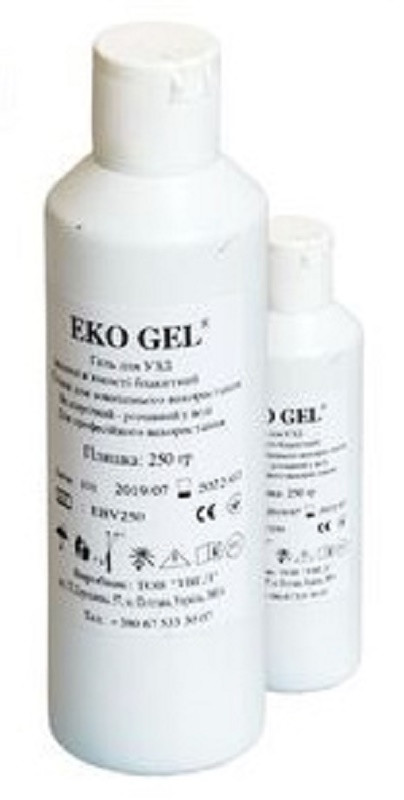 Гель для УЗИ высокой вязкости голубой EKO GEL, 250 гр. - фото 1 - id-p164243785