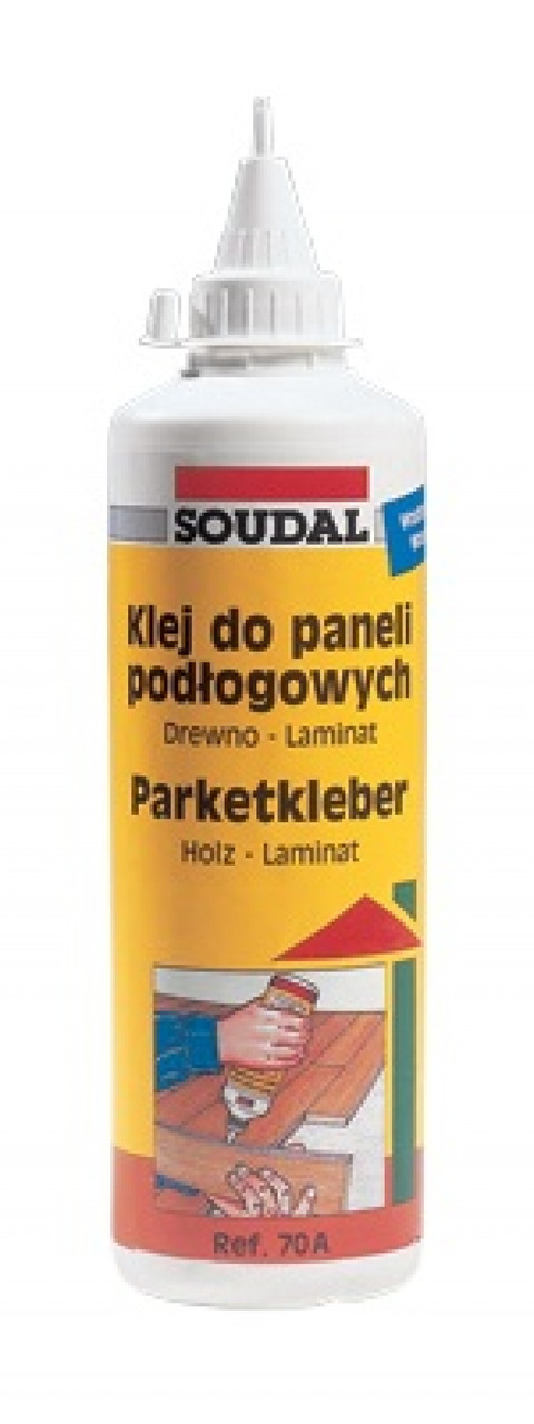 Клей для панелей напольных "Soudal" 70А ДЕРЕВО ЛАМИНАТ белый 500 г - фото 1 - id-p164254024