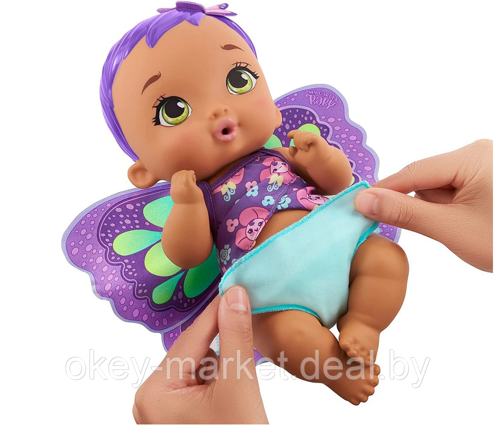 Кукла Mattel My Garden Baby с фиолетовыми крылышками GYP11 - фото 4 - id-p164254162