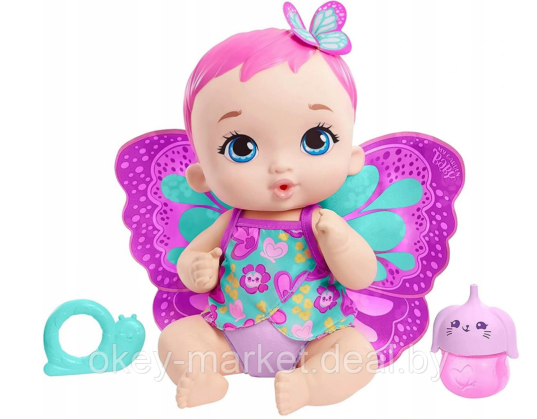 Кукла Mattel My Garden Baby с розовыми крылышками GYP10 - фото 2 - id-p164254170