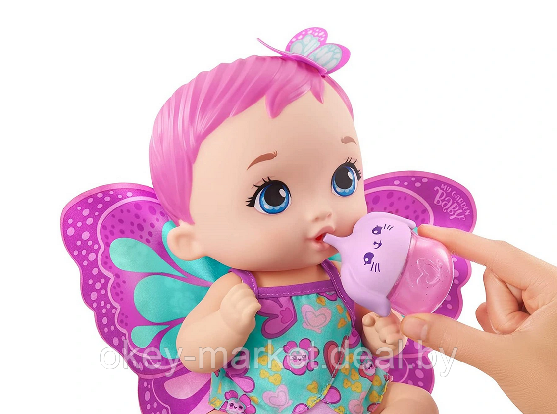 Кукла Mattel My Garden Baby с розовыми крылышками GYP10 - фото 5 - id-p164254170