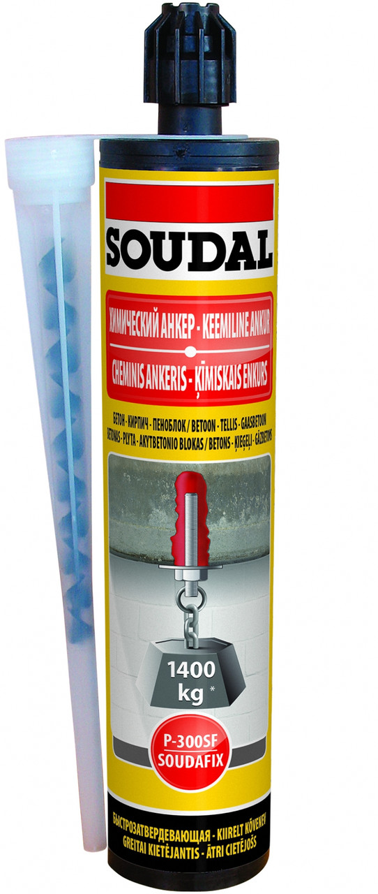 Химический анкер "Soudal" Soudafix P300-SF серый 280 мл - фото 1 - id-p164254172