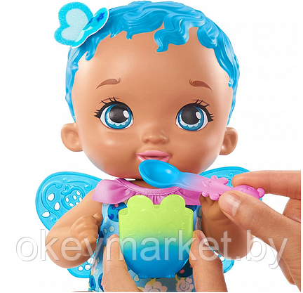 Кукла Mattel My Garden Baby с голубыми крылышками GYP01, фото 2