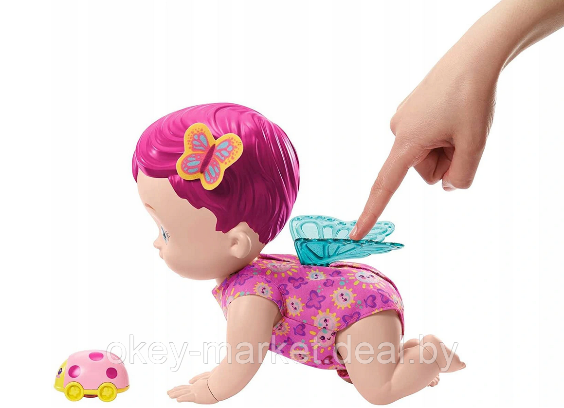 Кукла Mattel My Garden Baby Giggle Crawl с розовыми волосами GYP31 - фото 4 - id-p164271908