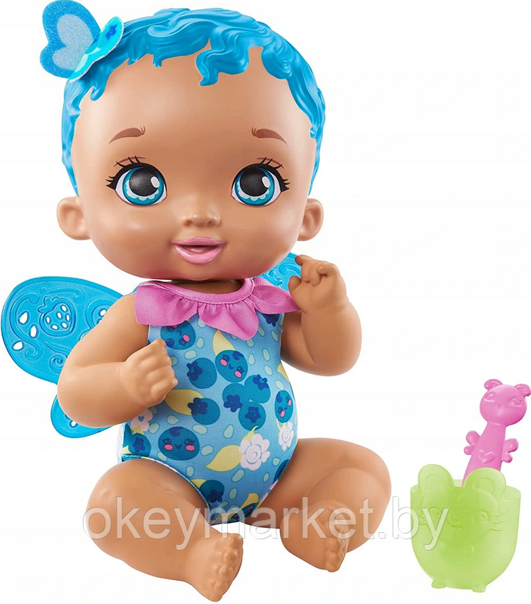 Кукла Mattel My Garden Baby с голубыми крылышками GYP01, фото 2
