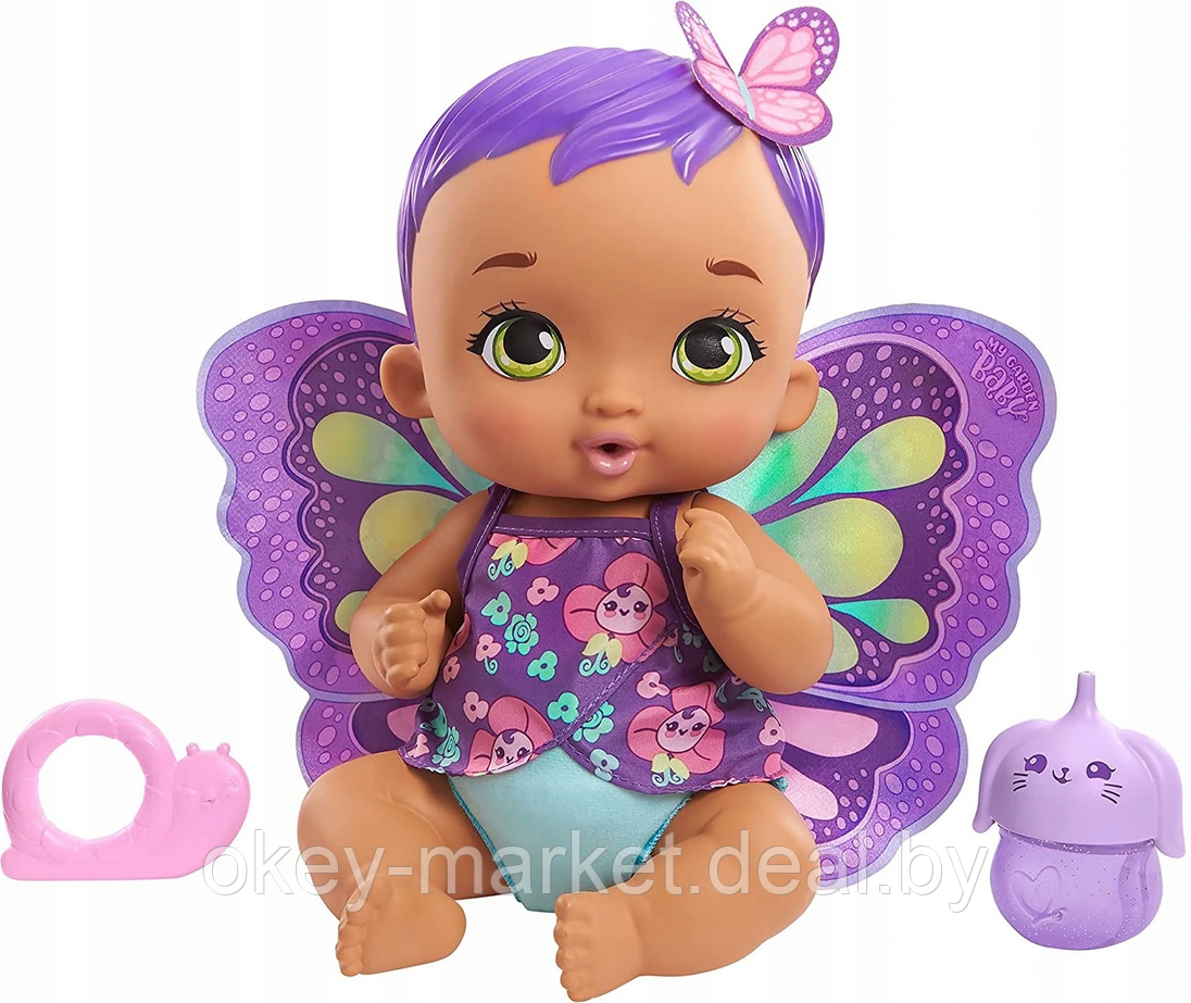 Кукла Mattel My Garden Baby с фиолетовыми крылышками GYP11 - фото 1 - id-p164254162