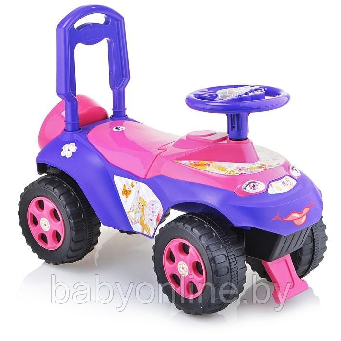 Детская машинка каталка Долони (Doloni) музыкальная 0142/03 фиолетовый/розовый - фото 1 - id-p164272393