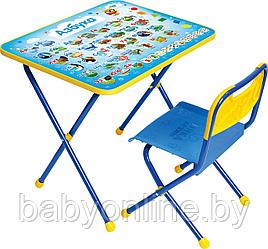Набор детской мебели складной Азбука стол + стул  КП/9 НИКА