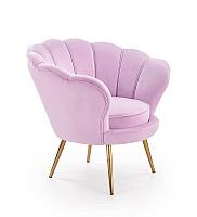 Кресло Halmar AMORINO (фиолетовый/золотой)