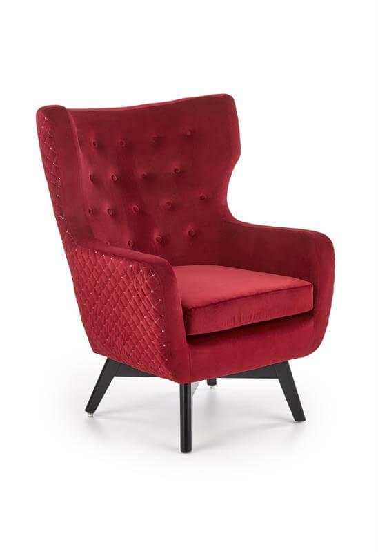 Кресло Halmar MARVEL (бордовый/черный)