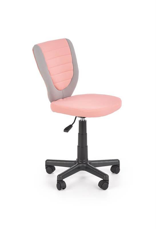 Кресло компьютерное Halmar TOBY (серо-розовый)