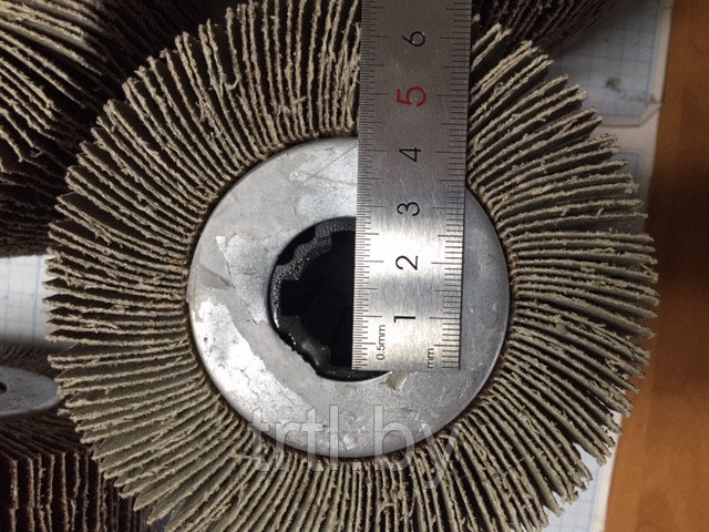 Щетка лепестковая 100х120мм P80 (металл, дерево) - фото 9 - id-p161428492