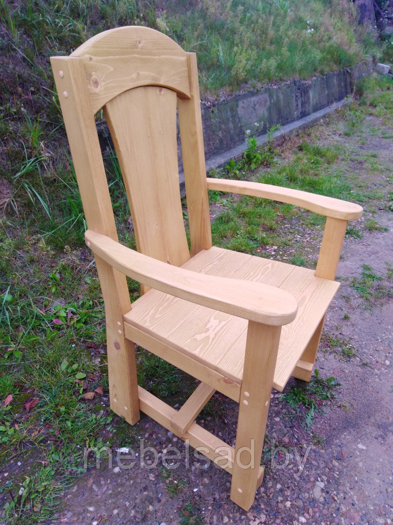 Кресло-трон садовое и банное из массива сосны "Кладезь Люкс" - фото 2 - id-p157288197