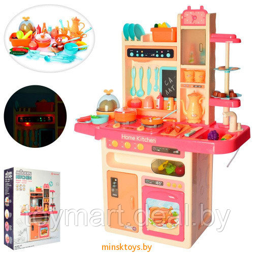 Кухня игрушка для девочек детская 889-162 с водой Modern Kitchen, свет, звук, 65 предметов