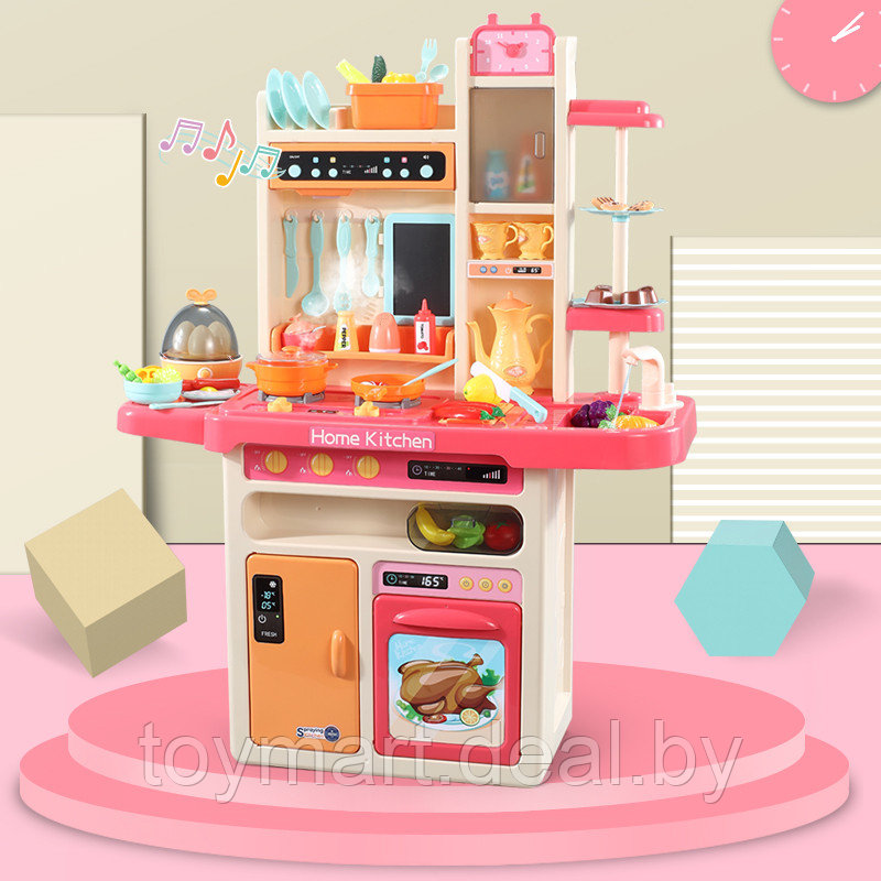 Кухня игрушка для девочек детская 889-162 с водой Modern Kitchen, свет, звук, 65 предметов - фото 5 - id-p164299965