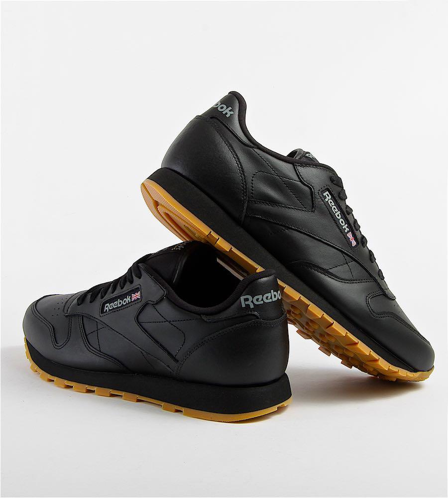 КРОССОВКИ REEBOK CLASSIC LEATHER ЧЕРНЫЕ - фото 4 - id-p164300109