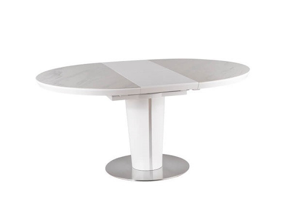 Стол обеденный SIGNAL ORBIT 120 белый керамический