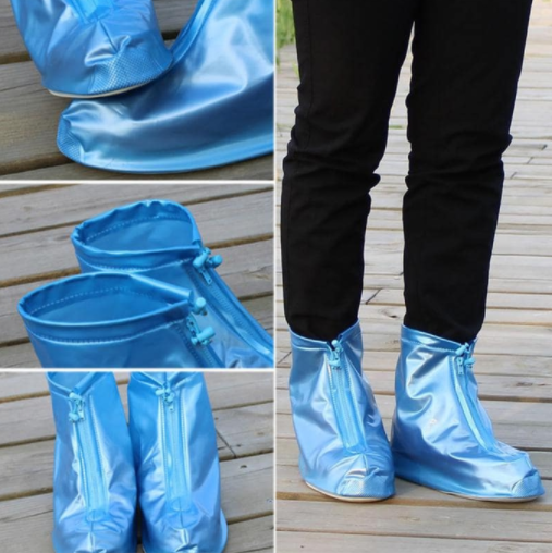 Защитные чехлы (дождевики, пончи) для обуви от дождя и грязи с подошвой цветные - фото 4 - id-p164313936