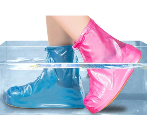 Защитные чехлы (дождевики, пончи) для обуви от дождя и грязи с подошвой цветные - фото 8 - id-p164313936