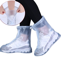 Защитные чехлы (дождевики, пончи) для обуви от дождя и грязи с подошвой. Размер: XXL - до 33 см.