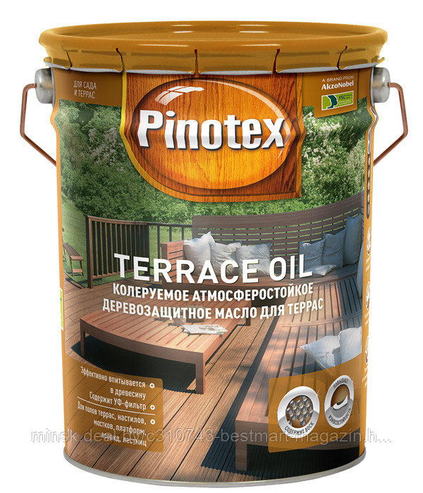 Масло Pinotex Wood&Terrace Oil - 2.7л. (1л) Разные цвета | доставка/самовывоз | Террас Оил Вуд Оил - фото 2 - id-p16785794