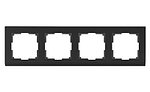 Werkel WL04-Frame-04-black Рамка на 4 поста (черный)