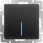 Werkel WL08-SW-1G-LED Выключатель одноклавишныйс подсветкой (черный матовый)