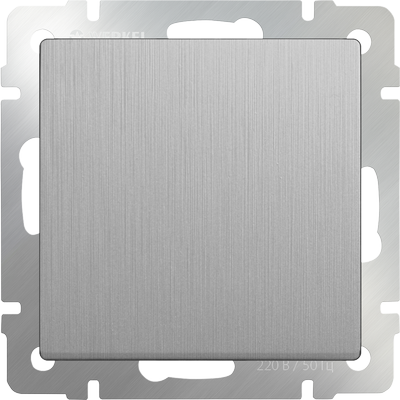 Werkel WL09-SW-1G Выключатель одноклавишный (cеребряный рифленый) - фото 1 - id-p111508294